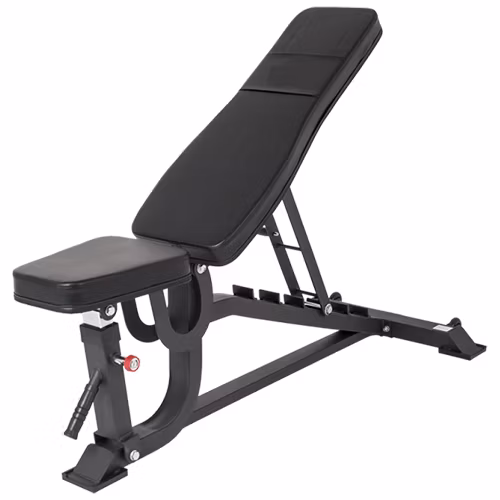 Banc de fitness réglable avec poignée, banc d'haltères en acier Q235 pour l'entraînement de force, équipement de gymnastique multiple à domicile