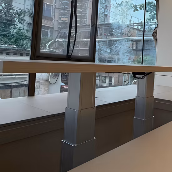 Table élévatrice à deux pieds, 4 couleurs, bureau à hauteur d'un moteur